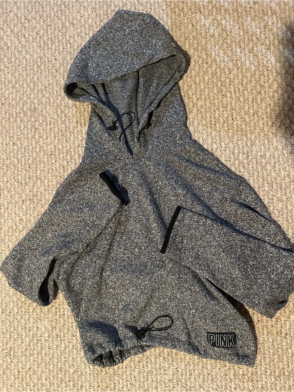 PINK Victoria's Secret Gray Hooded Sweatshirt